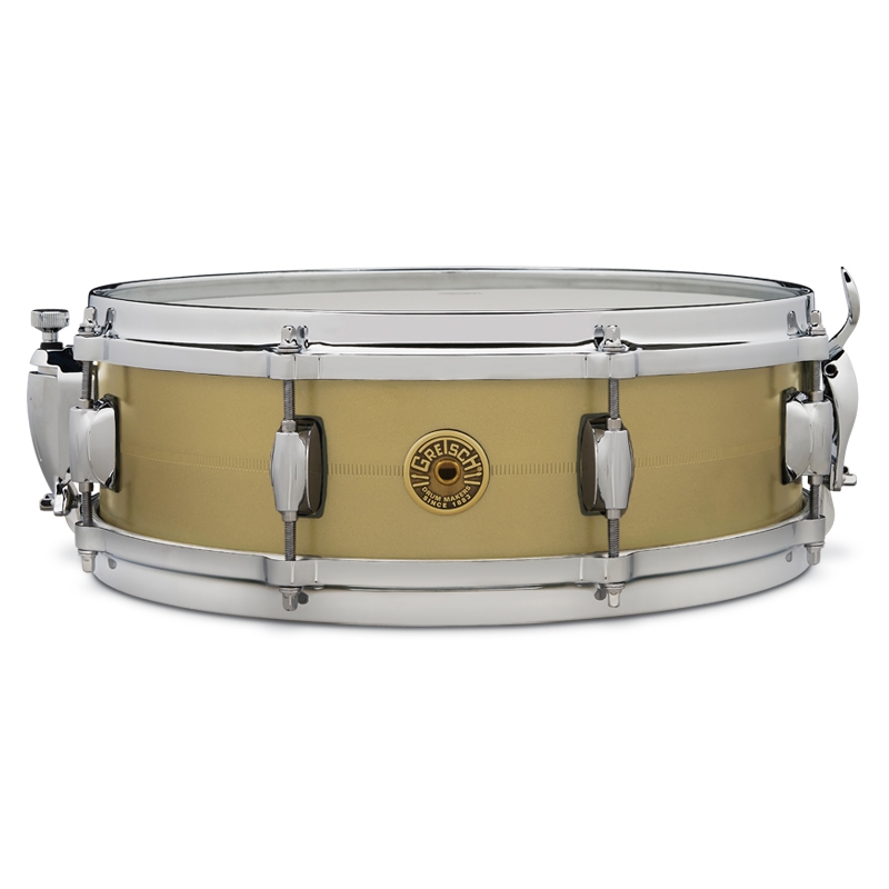 Gretsch Drums GAS42514-GB Gergo Borlai 4.25" x 14" Signature Snare Drum, Brass