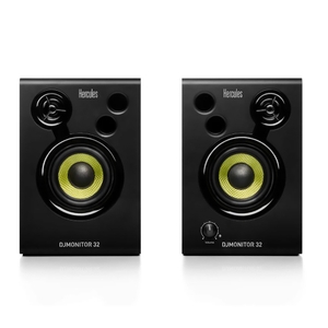 hercules djmonitor 32 3 active powered multimedia speakers pair