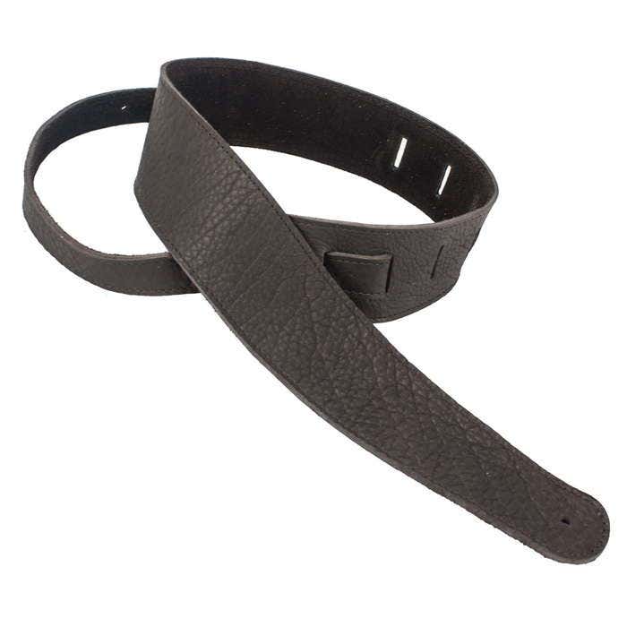 Henry Heller 2 Inch American Buffalo Leather Guitar Strap In Chocolate