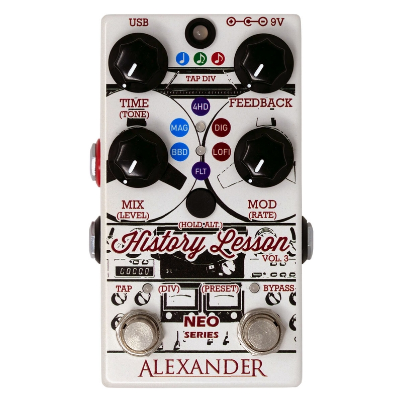 Alexander Pedals History Lesson Vol. 3 Delay Guitar Effects Pedal
