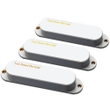Lace Sensor 21153-01 Hot Gold Single Coil Guitar Pickup 3-Pack with Hot Bridge, White