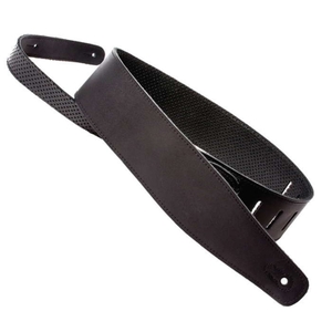 henry heller 2 5 premium amalfi leather guitar bass strap w perforated capri leather backing
