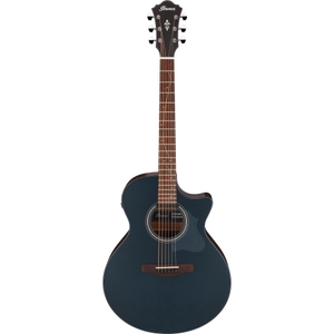ibanez ae275 ae acoustic electric guitar pau ferro fretboard dark tide blue flat ibz ae275dbf