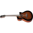 Ibanez AEG5012 12-String Acoustic Electric Guitar, Dark Violin Sunburst High Gloss