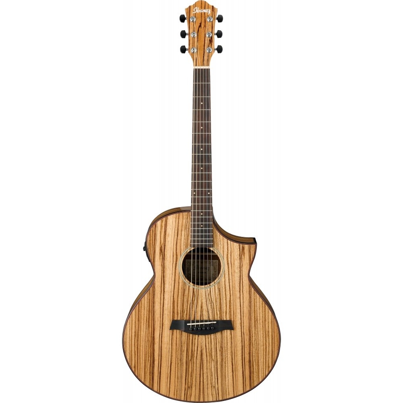 Ibanez AEW40ZW 6-string Acoustic-Electric Guitar with Zebrawood Top (B-Stock)