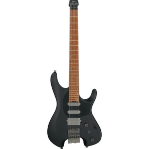 ibanez q54 q series guitar roasted birdseye maple fretboard black flat