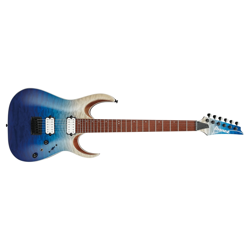 Ibanez RGA42HPQM RGA Series Guitar, Jatoba Fretboard, Blue Iceberg Gradation