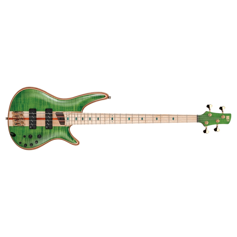 Ibanez SR4FMDX SR Series Bass, Birdseye Maple Fretboard, Emerald Green Low Gloss