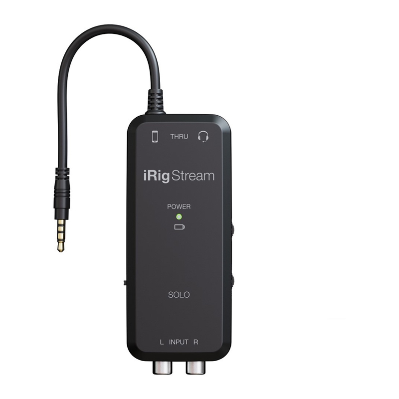 IK Multimedia iRig Stream Solo Streaming Audio Interface for iOS and Android