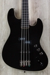 Fender Aerodyne Jazz Bass, Rosewood Fingerboard - Black