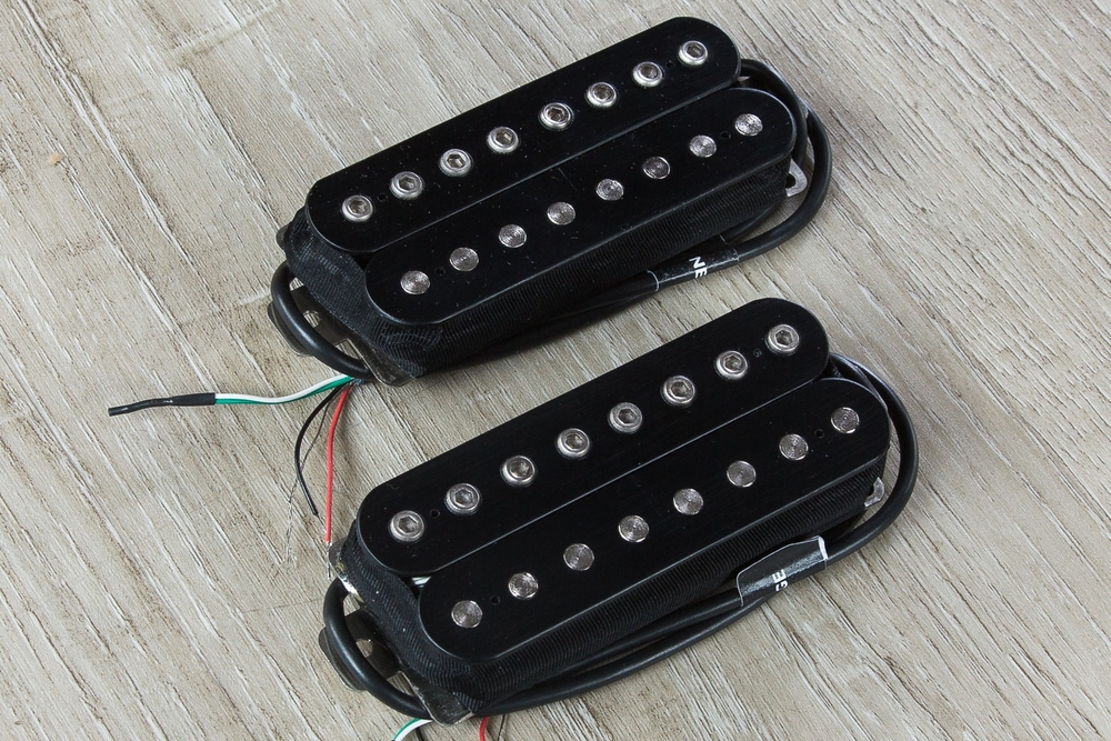 Bare Knuckle Ragnarok 8-String Calibrated Open Humbucker Set, Black with Nickel Bolts