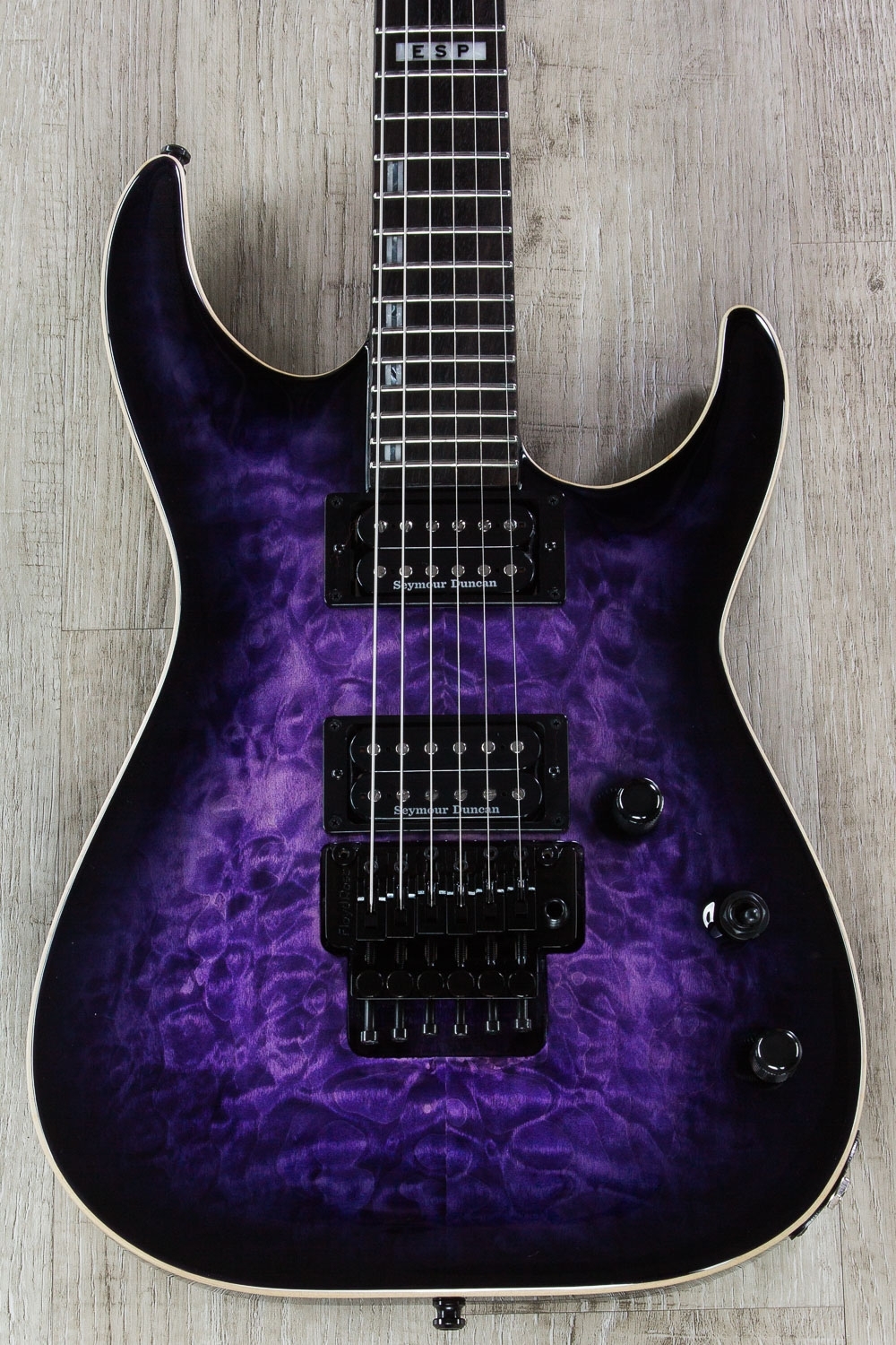 Esp E Ii Horizon Fr Electric Guitar Ebony Fingerboard Hard Case Reindeer Blue B Stock