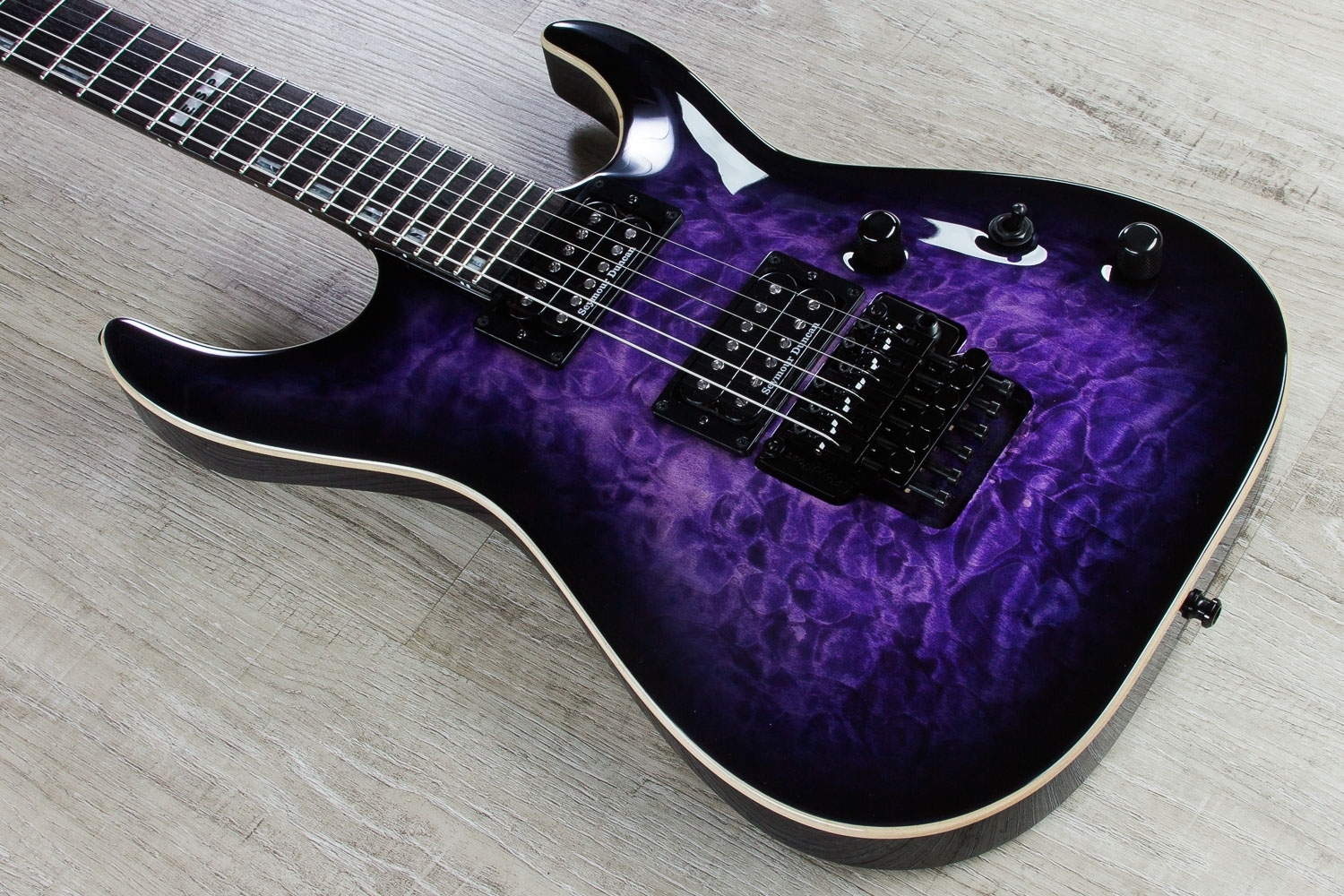Esp E Ii Horizon Fr Electric Guitar Ebony Fingerboard Hard Case Reindeer Blue B Stock