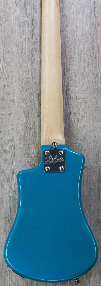 Hofner Shorty Electric Travel Guitar With Gig Bag Blue