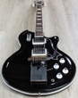 Supro 1582V-JB Americana Series Coronado II Vibrato Semi-Hollowbody Electric Guitar - Jet Black
