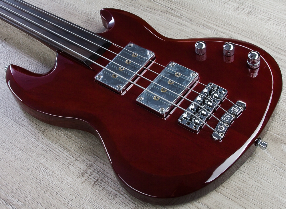 Warwick Jack Bruce Signature Fretless 4String Electric Bass Burgundy
