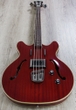 Guild Starfire Semi-Hollow Electric Bass, Indian Rosewood Fingerboard, Hardshell Case - Cherry Red