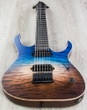 Mayones Duvell Qatsi 7 - John Browne Signature 7-String Electric Guitar, Ebony Fingerboard, Hard Case - Blue/Brown Fade