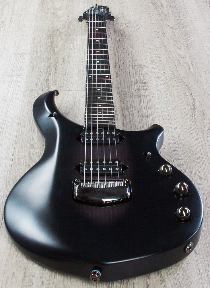 Ernie Ball Music Man John Petrucci Majesty 6 Electric Guitar - Polar Noir  Black Finish