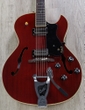 Guild Starfire III Hollowbody Archtop Electric Guitar, Guild Vibrato Tailpiece, Hardshell Case - Cherry Red