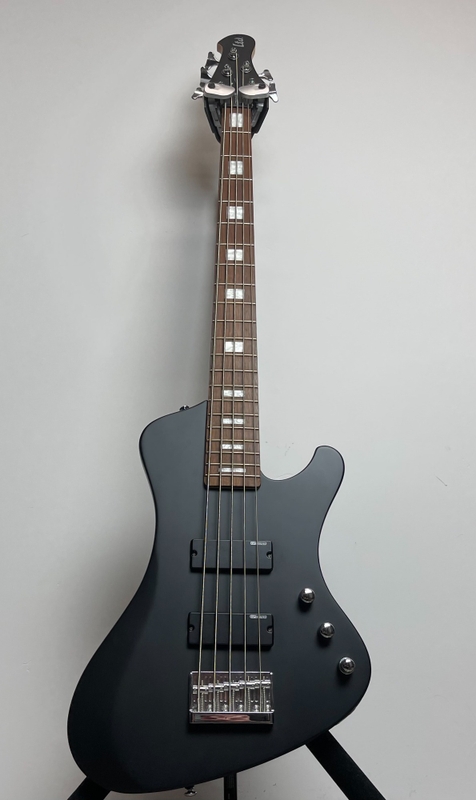 ESP LTD Stream-205 Bass Guitar, 5-String, Roasted Jatoba Fingerboard, Black Satin ( Open Box )