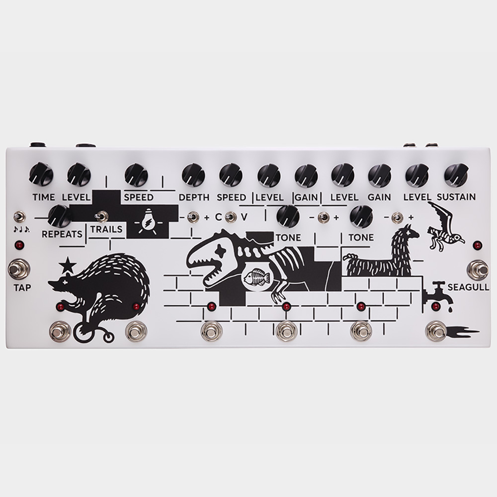 Brood Slapen Onzeker JAM Pedals Pink Flow Analog Handmade Multi-FX Pedal