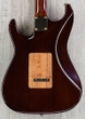 Suhr Standard Pro Custom HSS Electric Guitar, Cocobolo Neck, Chevron Flame Maple Top, Wooden Pickguard - Desert Gradient