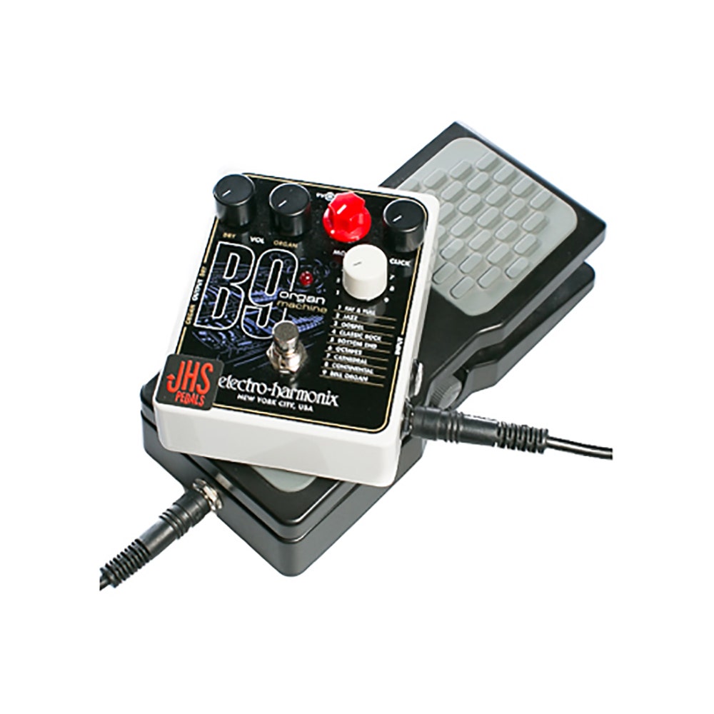 JHS Pedals Electro-Harmonix B9 with Expression Jack  M-Audio Exp Guitar  Effects Pedal Bundle