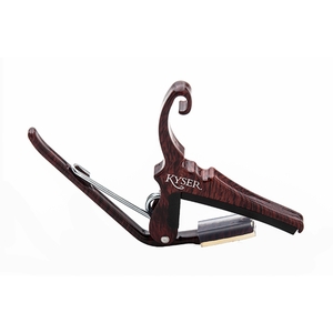 kyser kg6rwa 6 string quick change capo for acoustic guitars rosewood