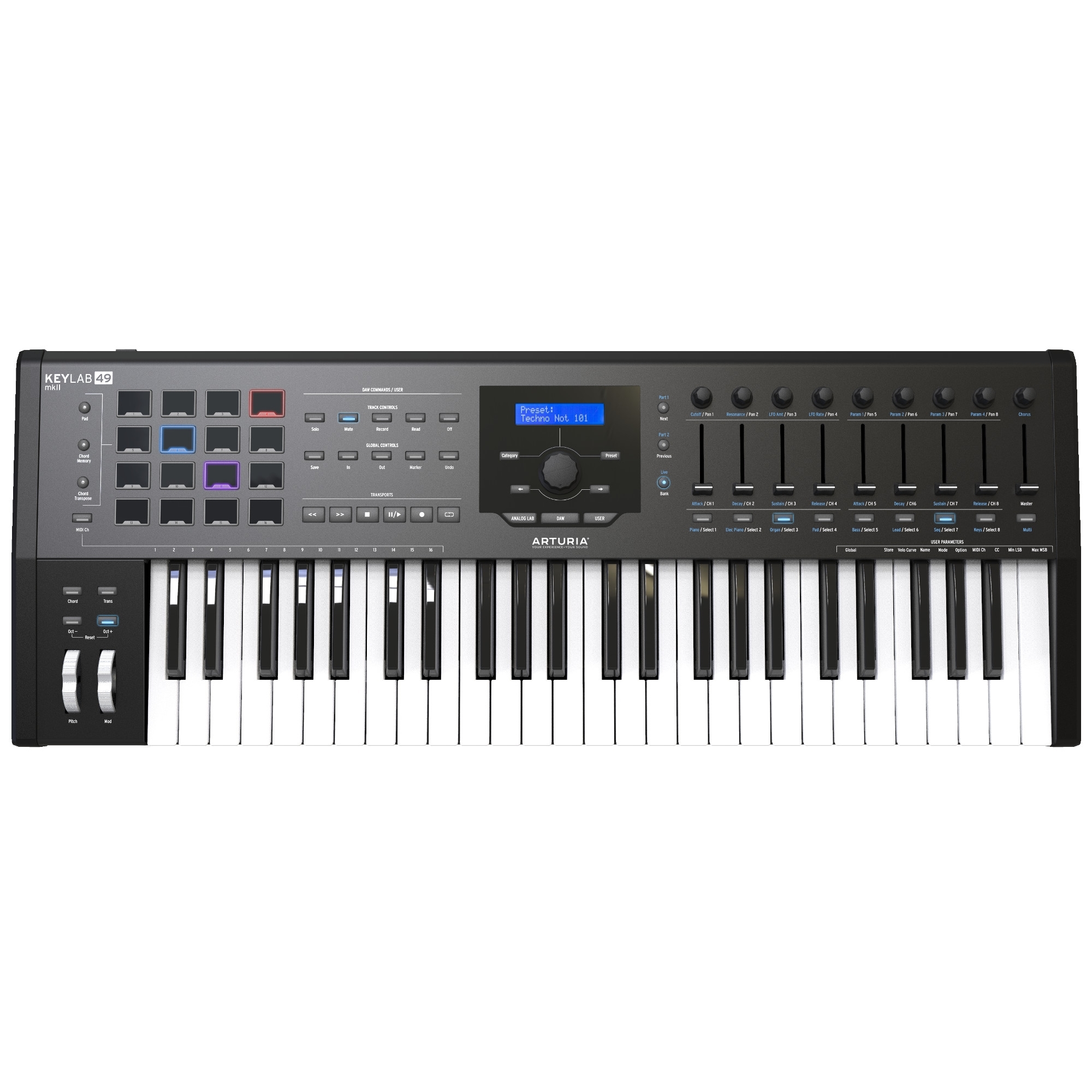 Arturia KeyLab 49 MKII MIDI Keyboard Controller Black