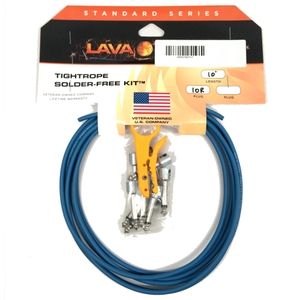 lava cable standard series tightrope solder free kit light blue
