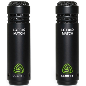 lewitt audio lct 040 match small diaphragm cardioid condenser recording microphone matched pair