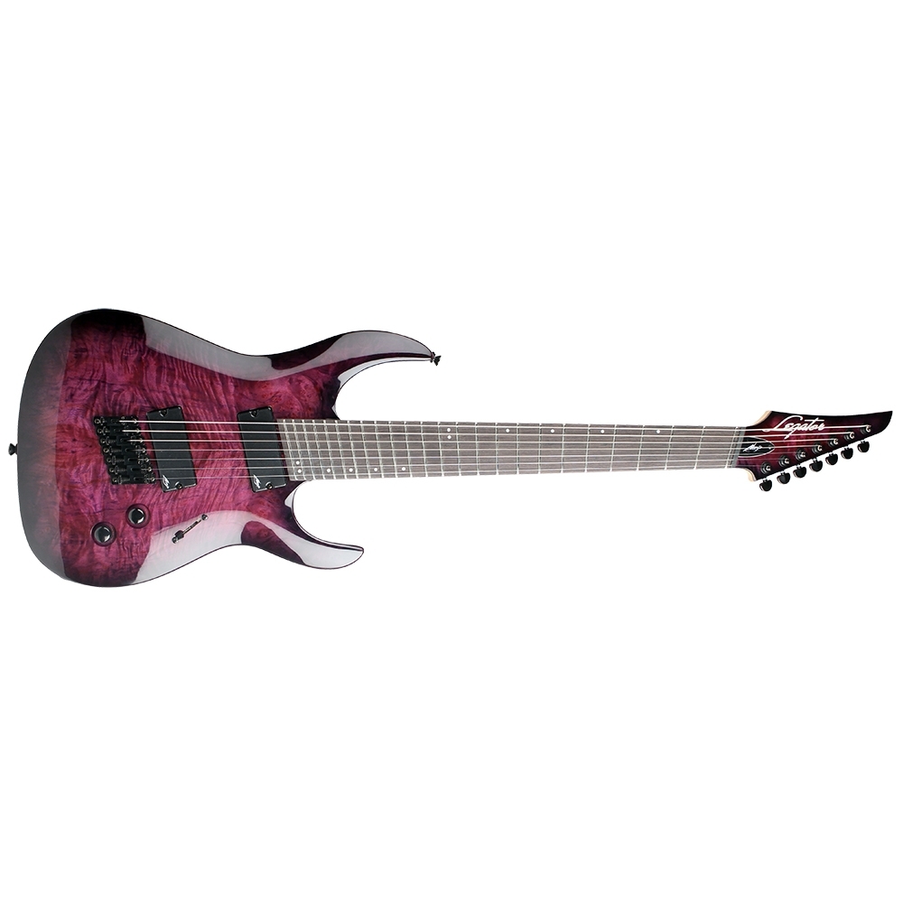 Legator Ninja R 200 Se Fanned Fret 7 String Electric Guitar Purple Burl