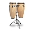 LP Latin Percussion LPA646-AW Aspire Series Wood Quinto/Conga Set with Stand, 10/11" - Natural