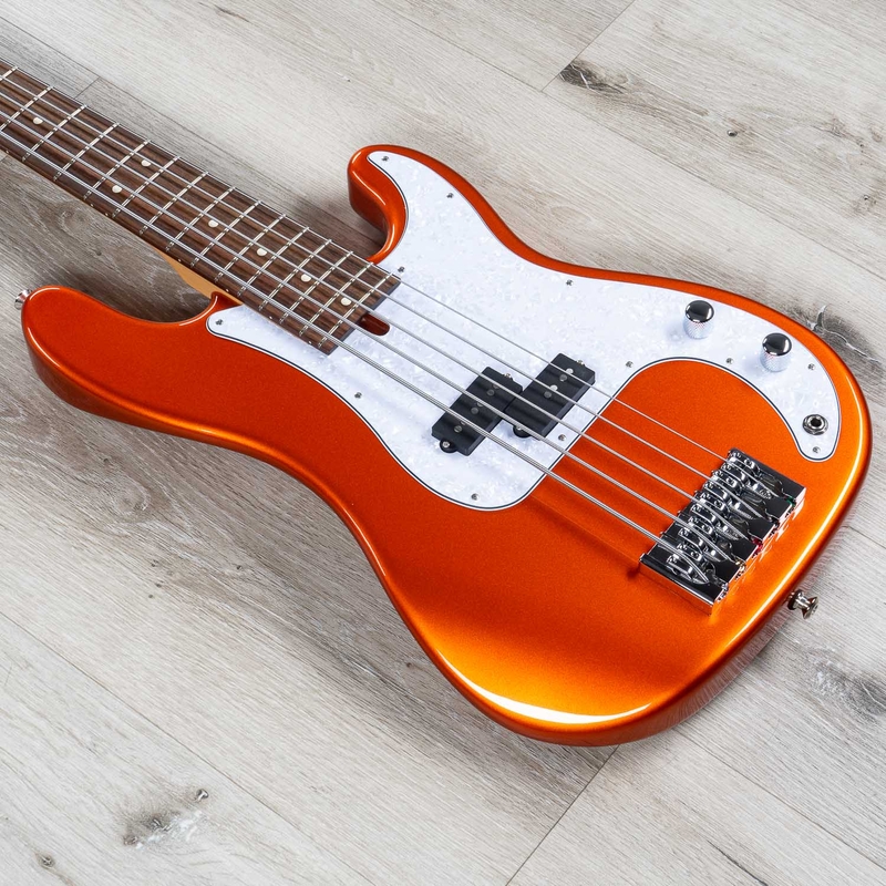 Mike Lull P5 Custom 5-String Bass, Rosewood Fretboard, Candy Apple Orange