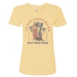 Luna Guitars Ladies Luna Ukes T-Shirt, Banana Yellow, Ladies S
