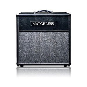 matchless ess 112 1x12 open back guitar amp speaker cabinet black silver