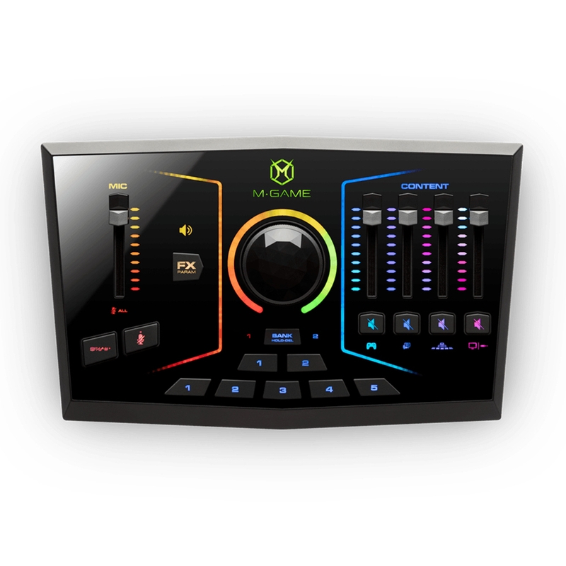 M-Audio M-Game RGB Dual USB Streaming Interface w/ Dual USB Connectors, Effects