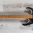 Mayones Duvell Elite 6 Guitar, Ebony Fretboard, Trans Natural Fade Black Burst Satin