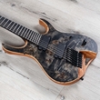 Mayones Hydra Elite 7 VF Multi-Scale 7-String Guitar, Ebony Fretboard, Transparent Black