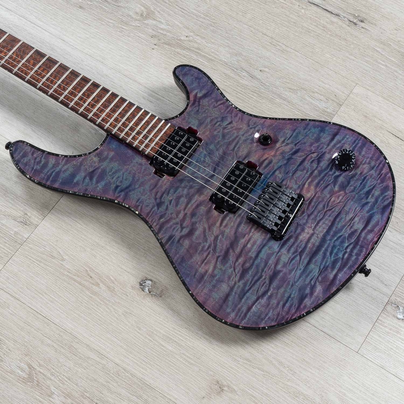 Mayones Regius 6 Guitar, 40th Anniversary, Custom Transparent "Aurora" Multi-Color Gloss