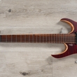 Mayones Hydra Elite 7 Headless 7-String Guitar, 3A Snakewood Fretboard, Trans Dirty-Red Satine