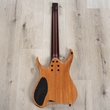 Mayones Hydra Elite 7 Headless 7-String Guitar, 3A Snakewood Fretboard, Trans Dirty-Red Satine