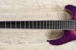 Mayones Regius 7 Guitar, Supernova Purple, Burl Maple Top, Bare Knuckle Pickups