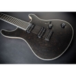 Mayones Regius 7 T-BLK-M 7-String Electric Guitar with Eye Poplar Top in Trans Black Matte Finish with Bare Knuckle Pickups and Hardcase