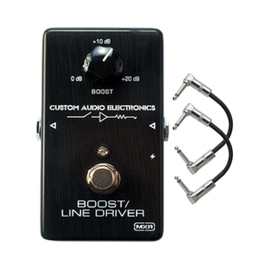 mxr mc401 boost line driver guitar pedal with patch cables