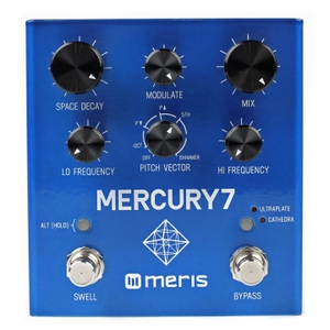 meris mercury7 reverb guitar effects pedal
