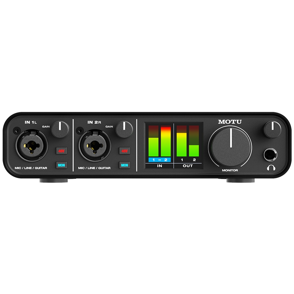 MOTU M2 Audio Studio Recording Interface, 192kHz, USB-C, 2 Input - 2 Output