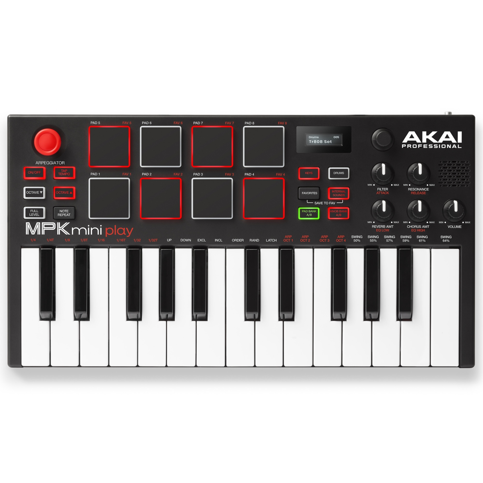 Akai Professional MPK Mini Play Mini Keyboard with Built-in
