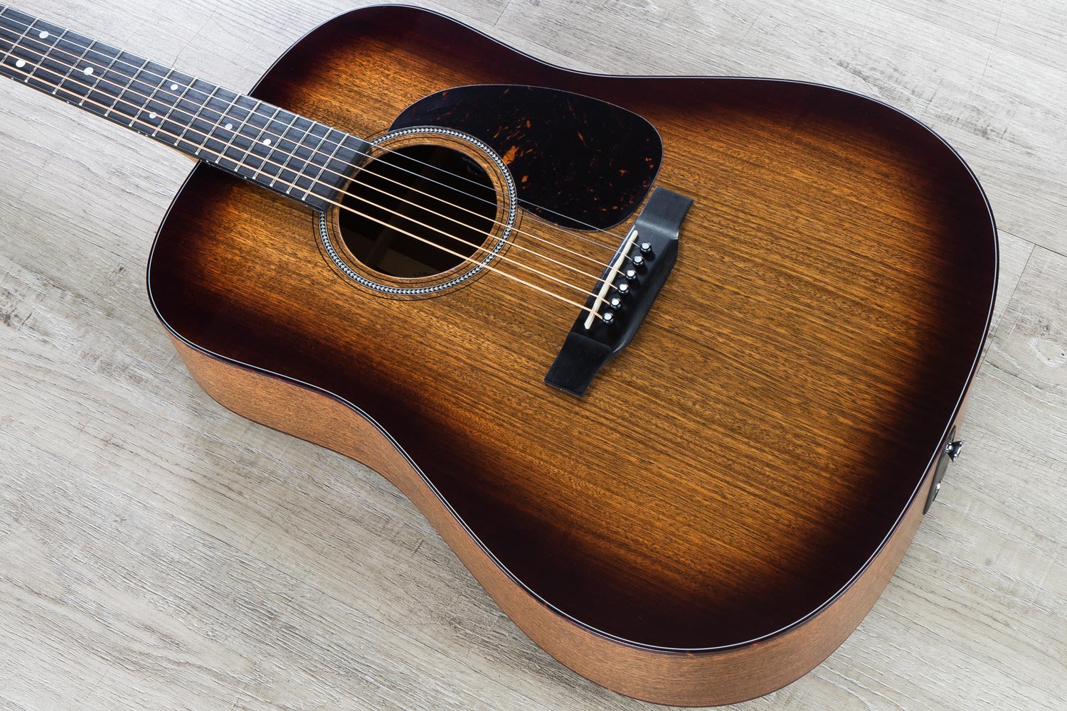 Martin D 16e Burst Acoustic Electric Guitar All Ovangkol Body Mahogany Burst Finish